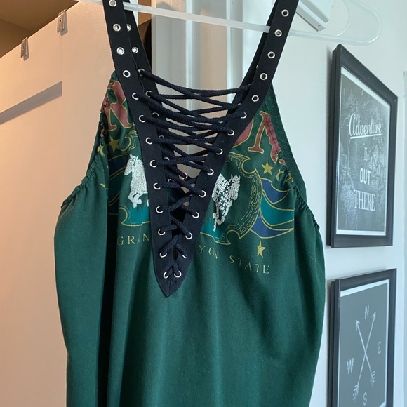 Furst of a kind, original purchase at LF boutique. Hand cut tank top. - Picture 2 of 4